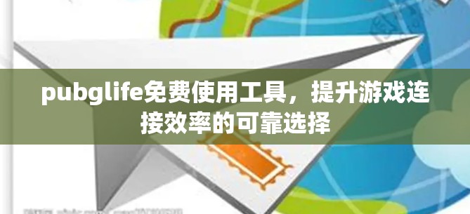 pubglife免费使用工具,提升游戏连接效率的可靠选择