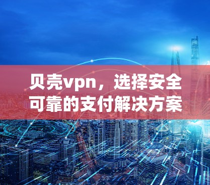 贝壳vpn，选择安全可靠的支付解决方案
