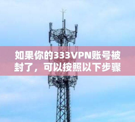 如果你的333VPN账号被封了,可以按照以下步骤进行