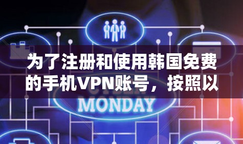 为了注册和使用韩国免费的手机VPN账号,按照以下步骤操作