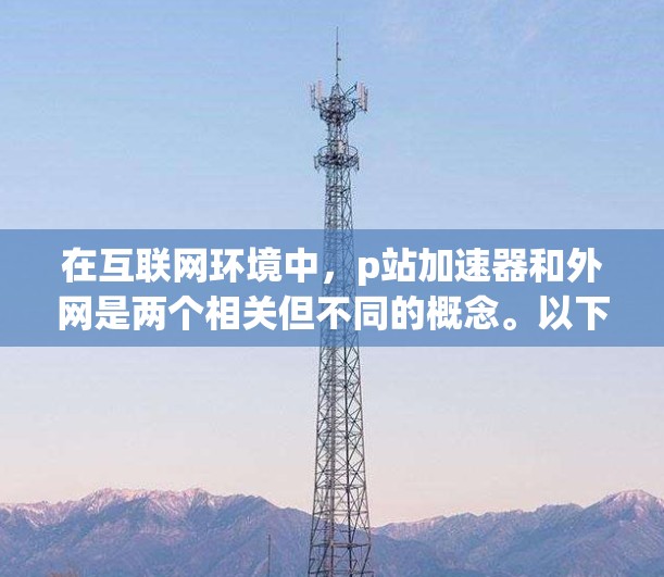 在互联网环境中，p站加速器和外网是两个相关但不同的概念。以下是对这两个概念的详细解答