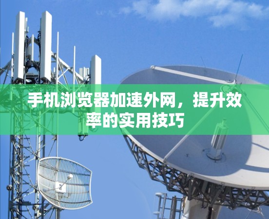 手机浏览器加速外网,提升效率的实用技巧