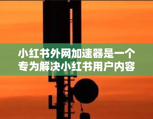 小红书外网加速器是一个专为解决小红书用户内容加载速度慢的问题而设计的工具。它可以帮助用户快速访问小红书内容,优化内容质量,提升用户活跃度。以下是关于小红书外网加速器的详细信息
