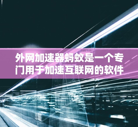 外网加速器蚂蚁是一个专门用于加速互联网的软件,旨在帮助用户更高效地利用网络资源,减少延迟和网络使用时间。以下是对蚂蚁软件的详细分析